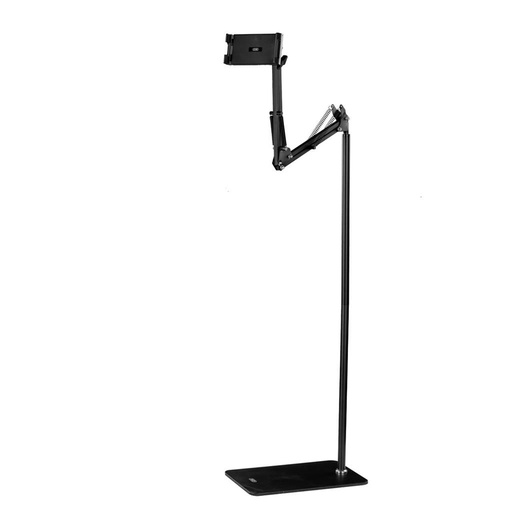 XO C137 stolni mobitel i držač za tablet stalak za nošenje metal mobitel/tablet stalak 135cm magas (Crna)