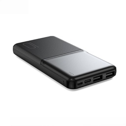 XO PR251 power bank 10000mAh (crna) – LED zaslon, 2×USB izlaz, Type-C i microUSB ulaz