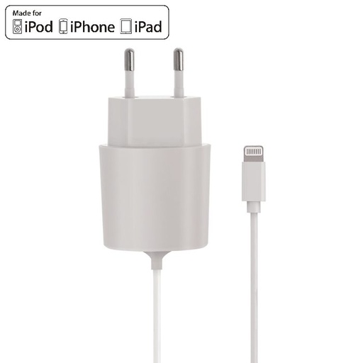 mrežni punjač (lightning kabel), 2A, bijela