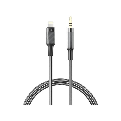 XO NB-R279A audio kabel Lightning - 3,5 mm Brushed Proziran (Crna)