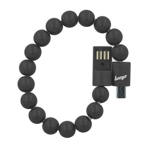 Beeyo narukvica microUSB kabel, crna