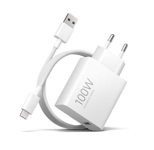 Xiaomi mrežni brzi punjač set USB-A + Type-C kabel (Bijela) - 100W