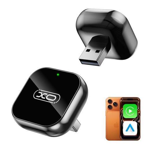 XO CZ026 mini CarPlay zrcaljenje zaslona auto adapter (Crna)