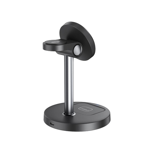 XO CX038 3-in-1 stolni bežični punjač (Crna) - 15W