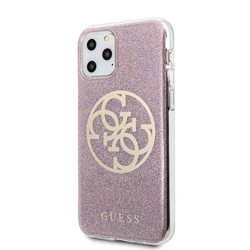 Apple iPhone 11 Pro Guess Glitter 4G Logo futrola (Ružičasta) - GUHCN58PCUGLPI