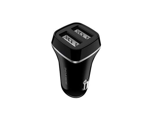 Borofone BZ2 auto punjač (2xUSB port), 5V 2,4A, crna