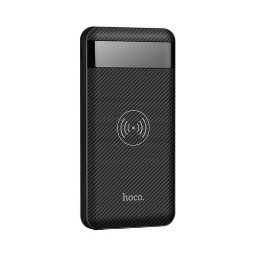 Hoco J11 power bank (bežični punjenje), 10000 mAh, LED indikator stanja, type-C, 2 USB, lightning priključak, 5V 2,1A, crna