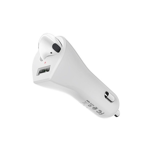 Borofone BC23 bežični headset auto punjač, bijela