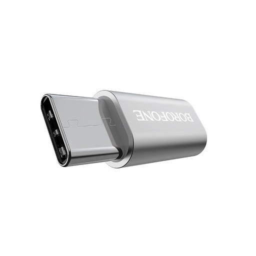Borofone BV4 pretvarač (type-C, MicroUSB), srebrna