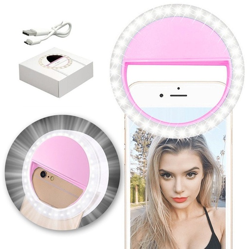 selfie LED svjetlo, ružičasta