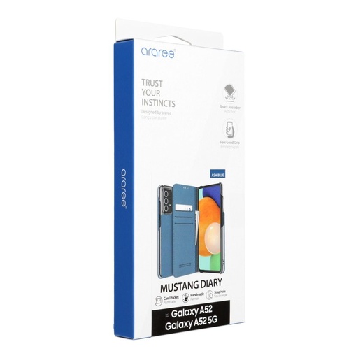 Samsung Galaxy A52 / A52 5G / A52s 5G ARAREE Mustang Diary premium preklopna futrola (Plava)
