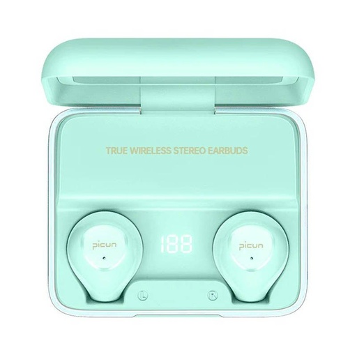 Picun W13 bežični headset, BT 5.0, LED indikator stanja, menta