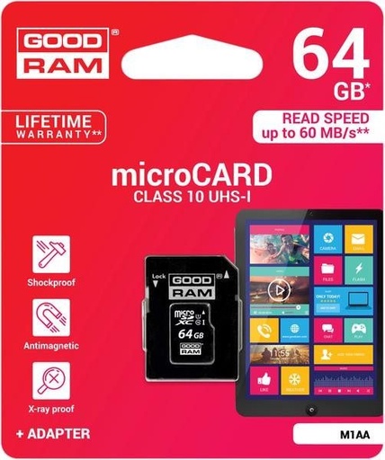 Goodram microSDHC 64GB class10 memorijska kartica