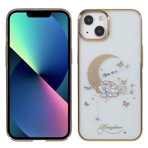 Apple iPhone 13 Kingxbar moon series Swarovski s kamenčićima zaštitna maskica (Zlatna)