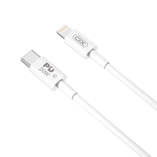 XO NB-Q189B USB-C–Lightning podatkovni kabel (Bijela) – 2 m, PD 20W