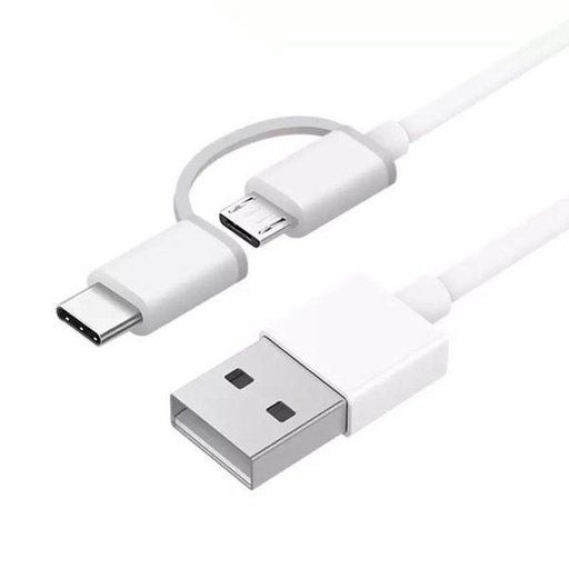 Xiaomi Mi 2in1 2in1 kabel (microUSB + type-C), 1m, bijela