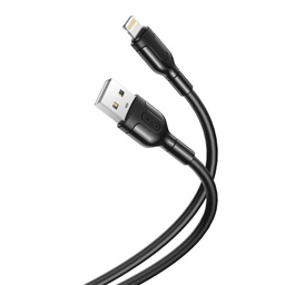 XO NB212 Lightning podatkovni kabel (Crna) – 2.1A