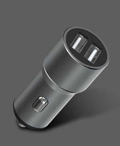 XO CC30 auto punjač (2xUSB port), siva