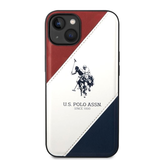 Apple iPhone 14 U.S. Polo double horse zaštitna maskica (crvena/bijela/plava) - USHCP14SPSO3