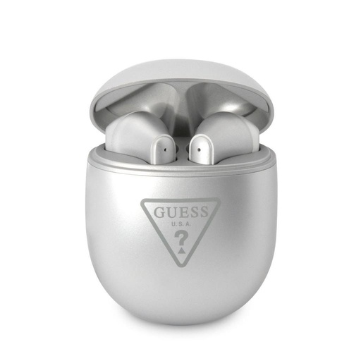 Guess BT slušalice trokut s logotipom (Sjajan Srebrna) – GUTWST82TRS