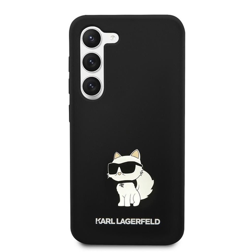 Samsung Galaxy S23+ Crna Karl Lagerfeld Liquid Silicone Choupette NFT futrola (Crna) – KLHCS23MSNCHBCK