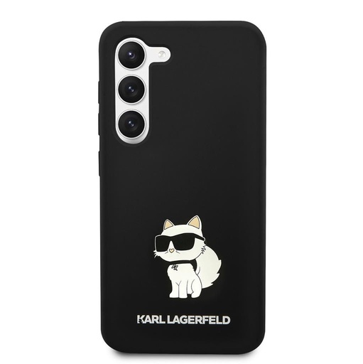 Samsung Galaxy S23 Crna Karl Lagerfeld Liquid Silicone Choupette NFT futrola (Crna) – KLHCS23SSNCHBCK