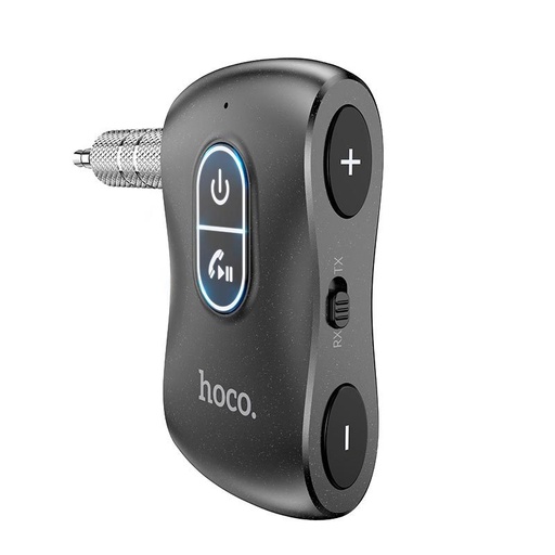 Hoco E73 3.5mm -es AUX s priključkom opremljen FM transmitter crna