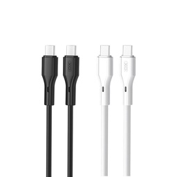XO NBQ231B Rock Series USB-C–USB-C podatkovni kabel (Crna) – 60W