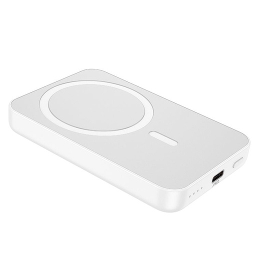 Hoco J109 5000 mAh kapaciteta powerbank, type-c s priključkom, magsafe s punjenjem (20W snage) bijela