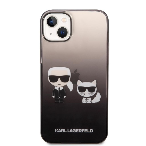 Apple iPhone 14 Plus Karl Lagerfeld Gradient Karl and Choupette futrola (Crna) – KLHCP14MTGKCK