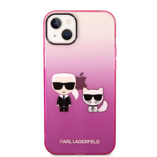 Apple iPhone 14 Plus Karl Lagerfeld Gradient Karl and Choupette futrola (Ružičasta) – KLHCP14MTGKCP