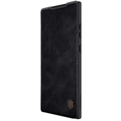 Samsung Galaxy S23 Ultra Nillkin Qin pro sa zaštitom kamere preklopna futrola (Crna)