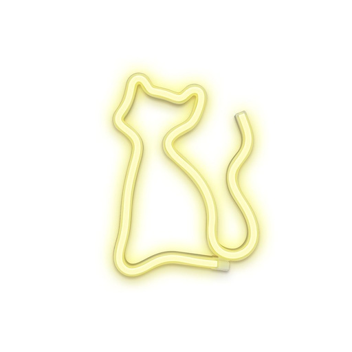 Forever Cat FLNEO3 meleg bijelo svjetleći macska oblika LED svjetiljka,3 db AA elemmel vagy USB s priključkom može raditi bijela