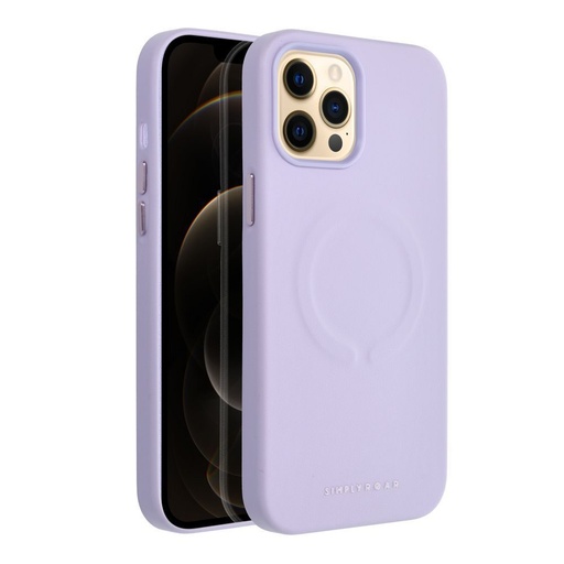 Apple iPhone 12 Pro Max Roar Leather magsafe zaštitna maskica (Ljubičasta)