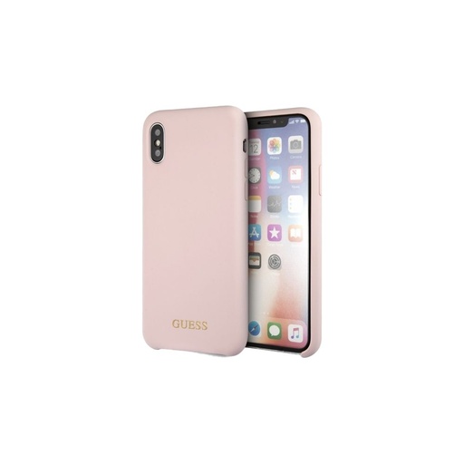 Apple iPhone X/XS Guess silikonski zaštitna maskica (Ružičasta) - GUHCPXLSGLPI