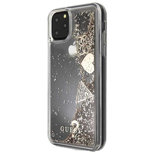 Apple iPhone 11 Pro Max Guess Glitter Hearts futrola (Zlatna) - GUHCN65GLHFLGO