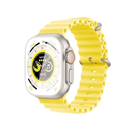 XO M8 Pro pametni sat (Žuta) – 1.96", 49 mm, prihvaćanje poziva, bežični punjenje